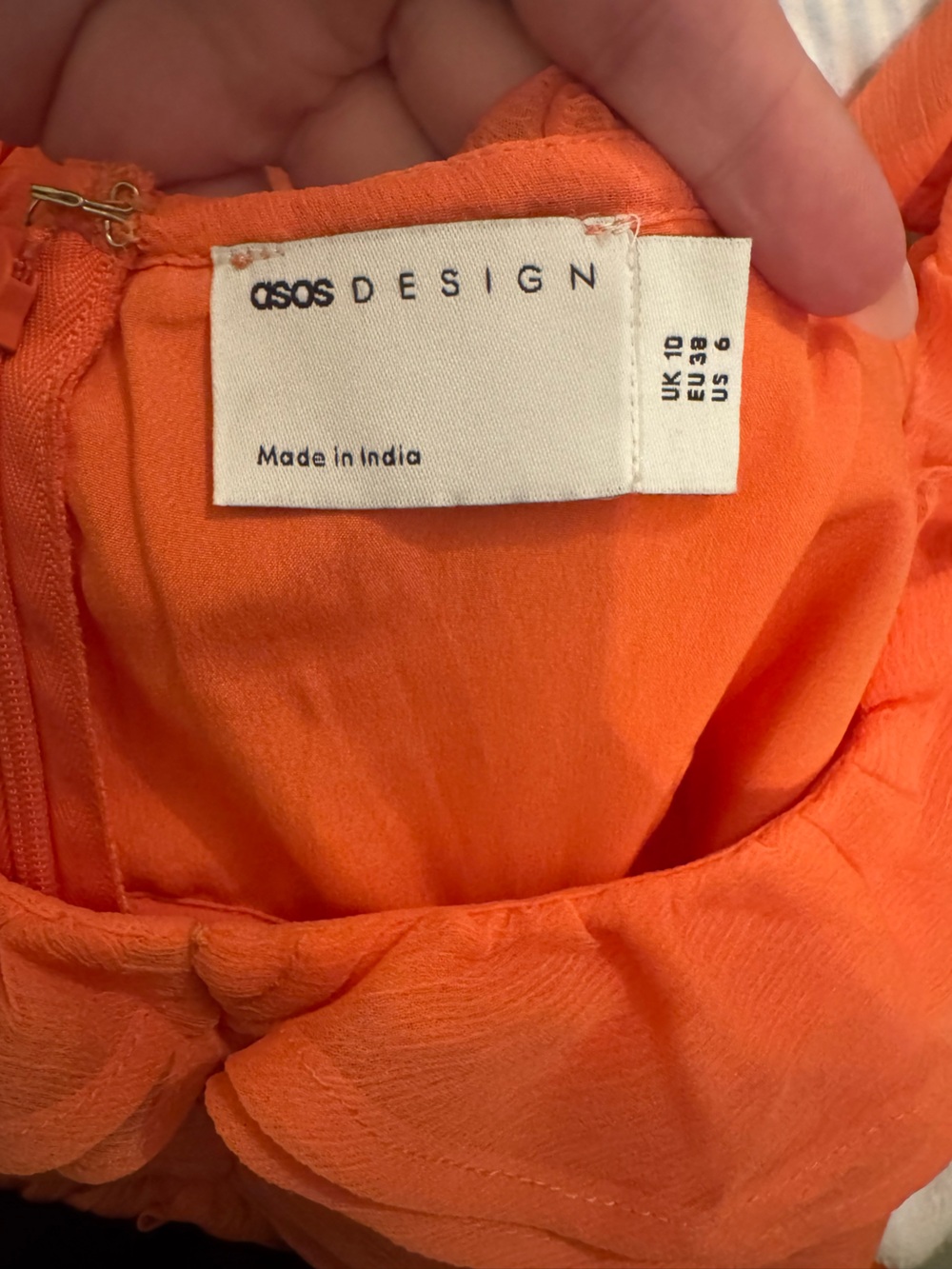 ASOS Coral Ruffle High-Low Maxi Dress - Picture 3 of 4